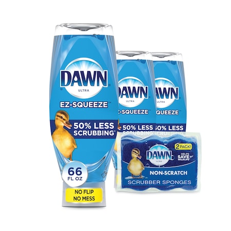 Dawn Ultra Liquid Dish Detergent, Dawn Original, 22 oz E-Z Squeeze Bottle, PK6, 6PK 02367